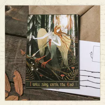 Открытка Дворникова А. "Сирин"