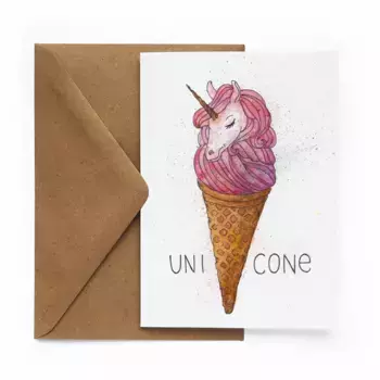 Открытка "Единорог"