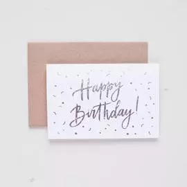 Открытка "Happy Birthday" (раскладная)