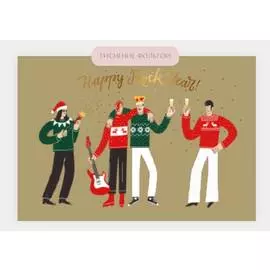 Открытка "Happy Rock Year - beige"