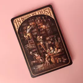 Открытка "In books we trust"