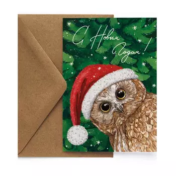 Открытка "НГ. Сова"