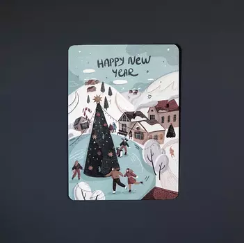 Открытка "Новогодние гуляния"