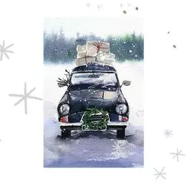 Открытка "Новый год в пути"