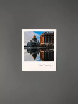 Открытка "Отражение. Исаакиевский" фото