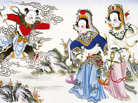 Открытка "Похищение волшебного снадобья."