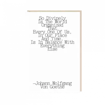 Открытка "so divinely is the world..."