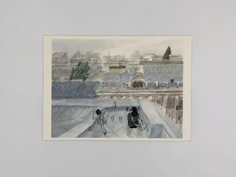 Открытка Тихий ход "На крыше