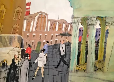 Открытка "Улицы Петербурга" Сидневой