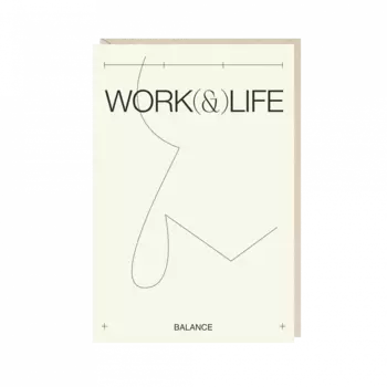 Открытка "work & life balance"