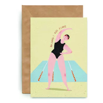 Открытка Yetti На спорте! Бульк