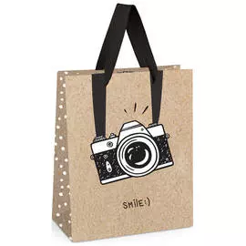 Пакет подарочный MESHU "Say cheese!" 26*32*12 см