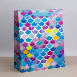 Пакет подарочный "Mosaic" light pink, 26*32*12,5 см M