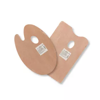 Палитра деревянная МДФ VISTA-ARTISTA 20х30 см, овальная