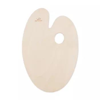 Палитра деревянная VISTA-ARTISTA 20х30 см, овальная