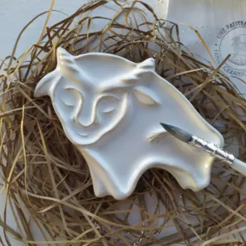 Палитра художественная керамическая "БЫЧОК"