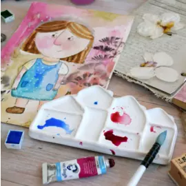 Палитра художественная керамическая "КВАРТАЛ"