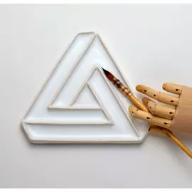 Палитра художественная керамическая "Невозможный треугольник"