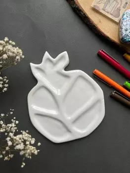 Палитра керамическая "Гранат", размер 17х12 см