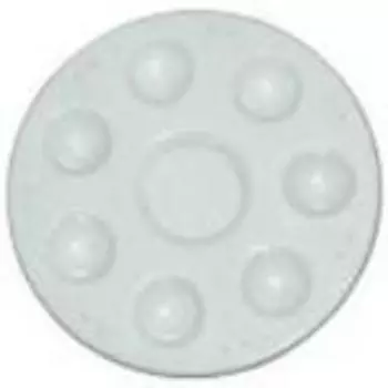 Палитра пластиковая круглая d=12,5 см, 8 углублений