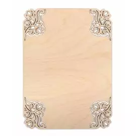 Панно для декорирования с ажурными углами "Вид 1" 11х15 см