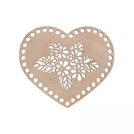 Панно для декорирования с перфорацией "Сердце 3" 18х15,5 см