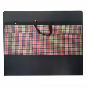 Папка "Художник" А2 "Трафарет" объемная с перегородками, два внешних кармана