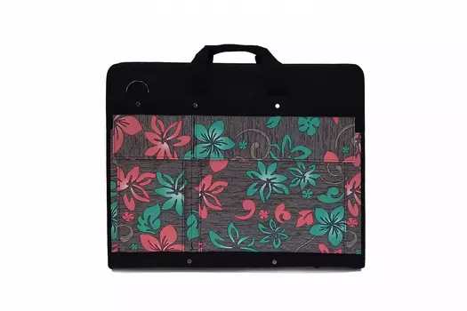 Папка "Художник" А3 "Лютики" объемная с перегородками, два внешних кармана