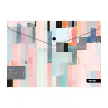 Папка-конверт на кнопке Berlingo "Trend" А4, 180 мкм, с рисунком