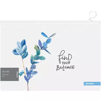 Папка-конверт на молнии Berlingo "Eco XS" А4, 180 мкм, с рисунком
