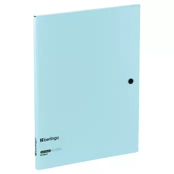 Папка на кнопке Berlingo "Instinct" А4, пластик, 600 мкм, аквамарин