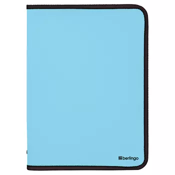 Папка на молнии Berlingo "Instinct" А4, 500 мкм, аквамарин