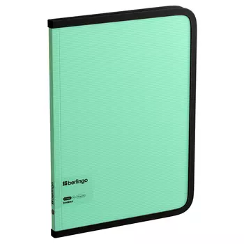 Папка на молнии Berlingo "Instinct" А4, 600 мкм, мятный