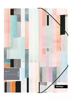 Папка на резинке Berlingo "Trend" А4, 600 мкм, с рисунком