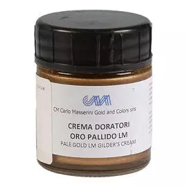 Паста бронзовая Masserini Gilding Cream 30 мл тусклое золото, стеклянная банка