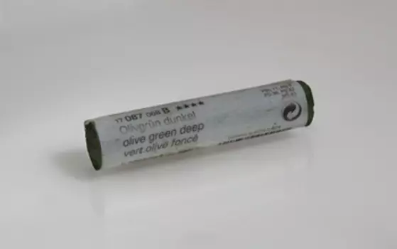 Пастель сухая мягкая Schmincke №087 зеленый оливковый темный, оттенок B