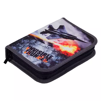 Пенал 1 отделение Berlingo "Fighter jet" 200*140*40 мм, полиэстер