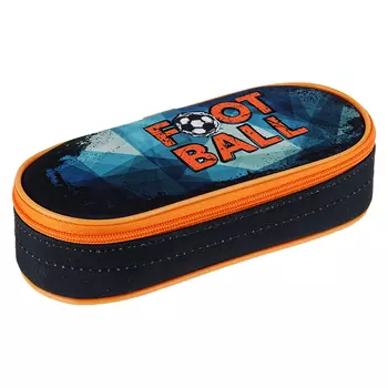 Пенал-футляр корпусный Berlingo "Football" 210*85*50 мм, полиэстер