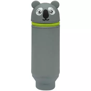 Пенал мягкий Berlingo "Koala" 200*55*50 мм, силикон, серый