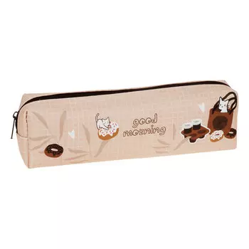 Пенал мягкий MESHU "Coffee shop" 200*55*40 мм, искусственная кожа