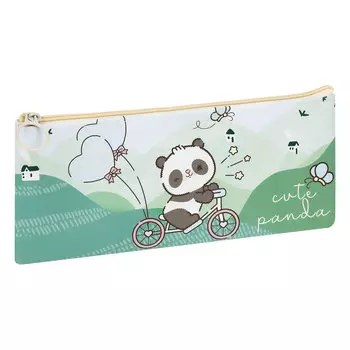 Пенал мягкий MESHU "Cute Panda" 200*100 мм, искусственная кожа