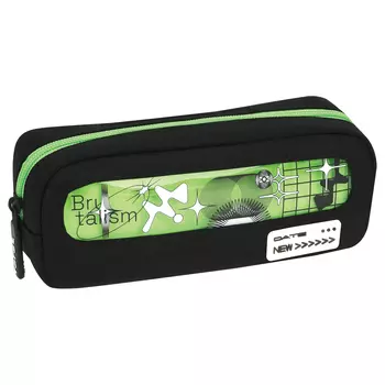 Пенал мягкий с прозрачным окошком, 1 отделение F?rst "Graphic" 205*80*50 см, текстиль с ПВХ