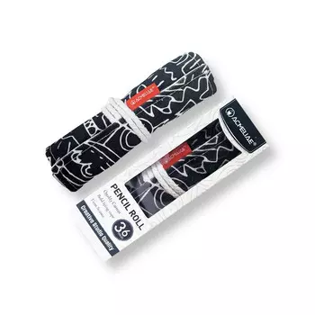 Пенал скрутка 36 отделений Acmeliae черный