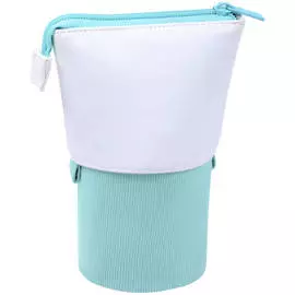 Пенал-стакан 1 отделение Berlingo "Mint case" 170*75 мм, вельвет, экокожа