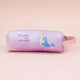 Пенал "Whale-unicorn", purple