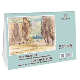 Планшет для акварели Лилия Холдинг "Вид на мечеть Сулеймана Великолепного" А5 20 л 280 г 70% хлопка