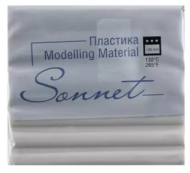 Пластика для запекания "Sonnet" 56 г Серый светлый