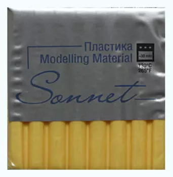 Пластика для запекания "Sonnet" 56 г Желтый светлый