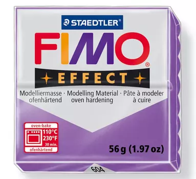 Пластика для запекания Staedtler "Fimo Soft" 56 г полупрозрачная лиловая