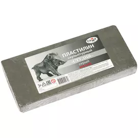 Пластилин скульптурный Гамма 1000 г серый мягкий